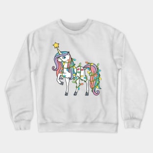 Tree Unicorn -Sweatshirt Christmas T-shirt for boy's and girl's Crewneck Sweatshirt